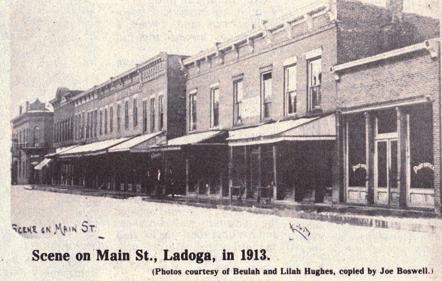 Streets of Ladoga Ladoga Clark Township Public Library and the Ladoga