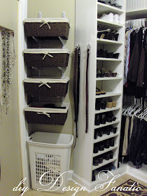 organized closet, diy design fanatic, diy, organization, baskets