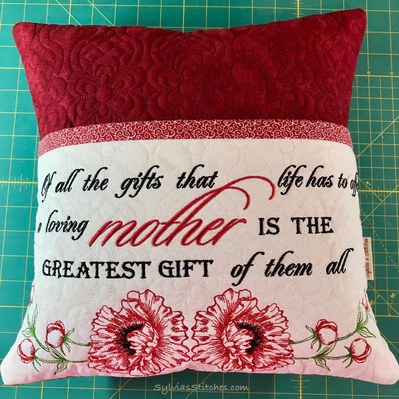 Book Pocket Pillows for Mother's Day Sylvia's Stitches