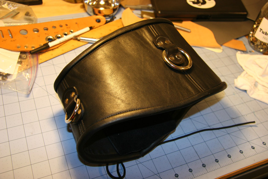 A fetish leathercrafters journal Laced Bondage Belt StepbyStep