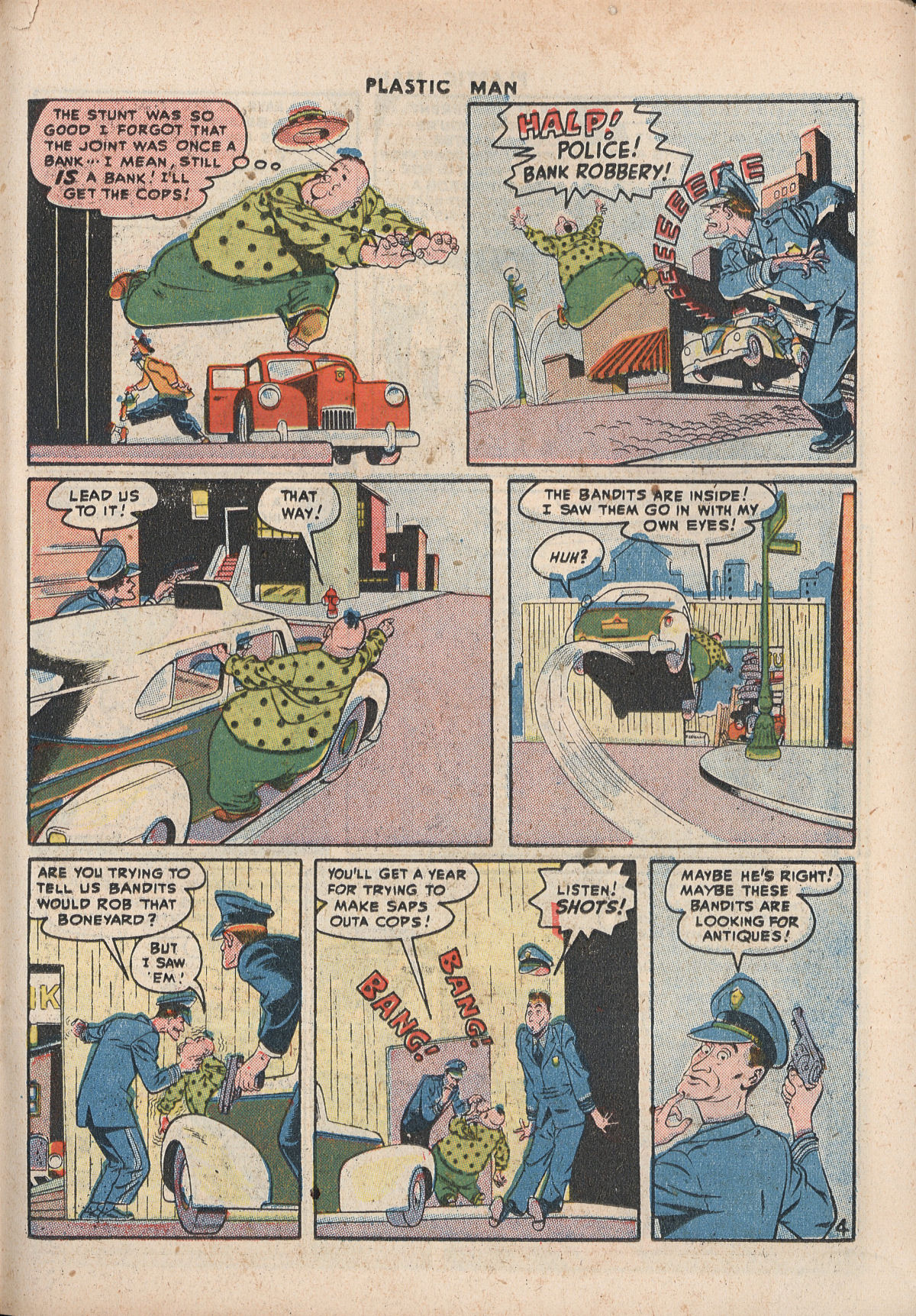 Read online Plastic Man (1943) comic -  Issue #8 - 29