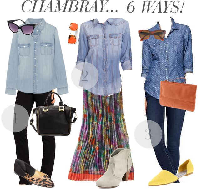 Sweetie Pie Style: 6 Ways to Wear a Chambray Top!