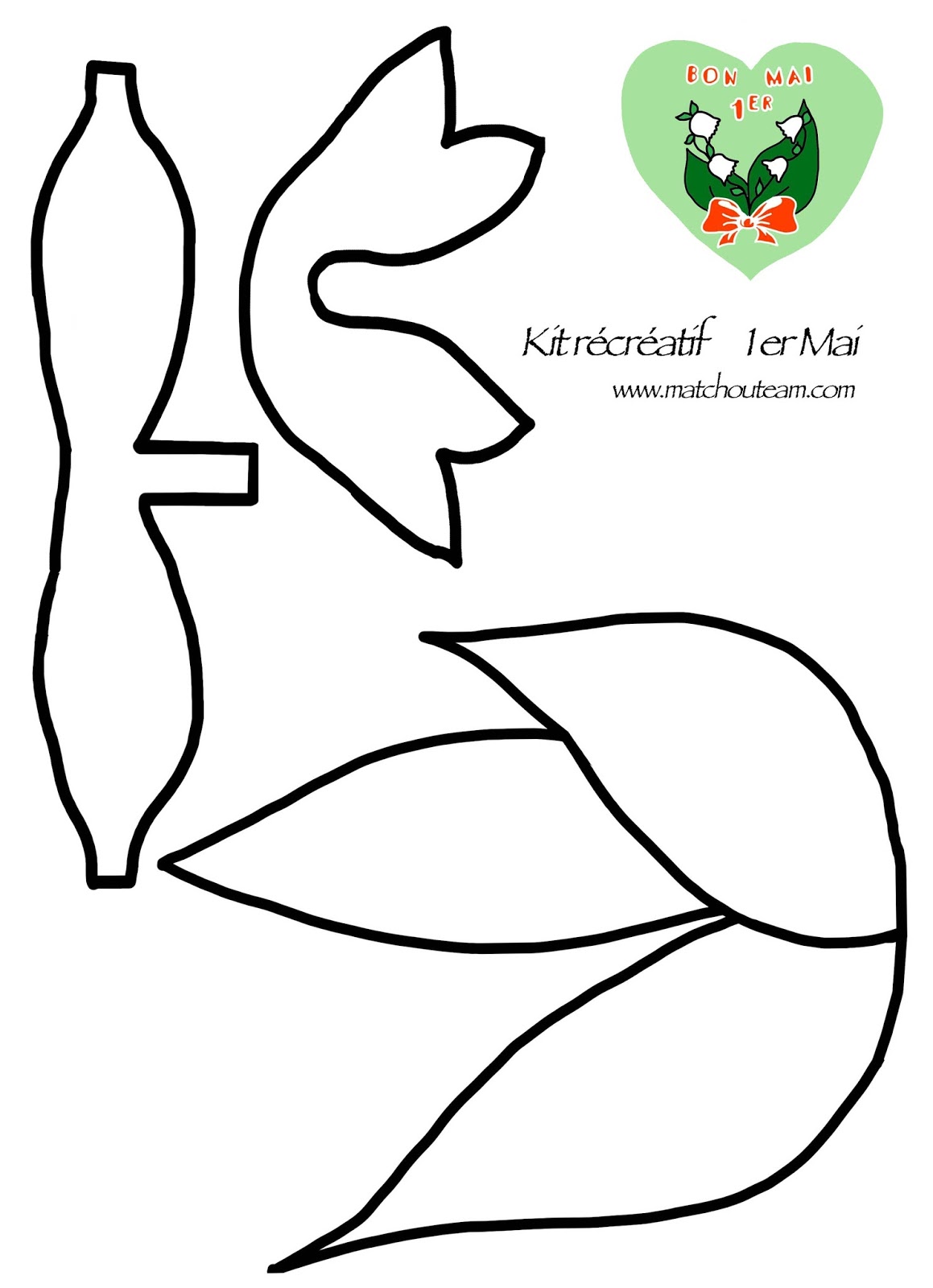 gabarit+1er+mai+.jpg (1159×1600) 1er mai, Bricolage