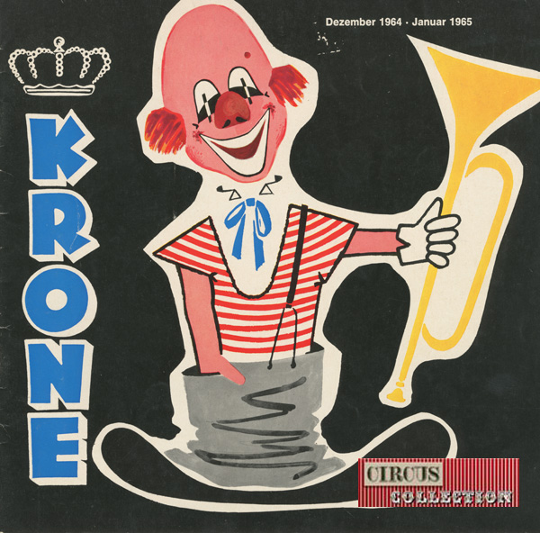 programme papier de la saison d'hiver du cirque Krone 