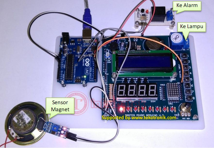 Proyek Arduino ke 20 - Alarm pintu rumah dg sensor magnet ~ ARDUINO Projek