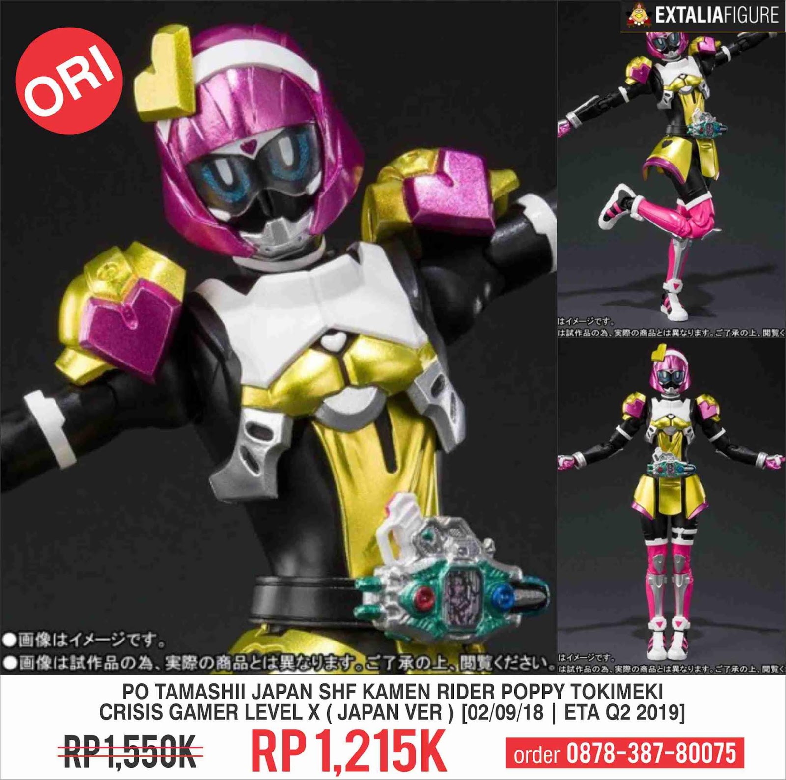 Pre Order Bandai Tamashii S H Figuarts Kamen Rider Poppy Tokimeki Crisis Gamer Level X Japan Ver Extalia Hobbies