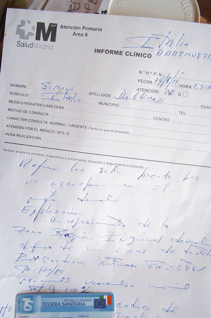 referto medico spagnolo informe clinico