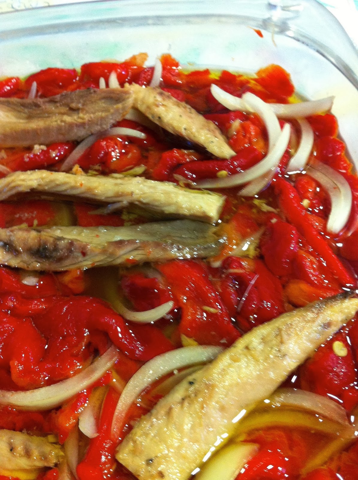 Pimientos rojos asados con ventresca