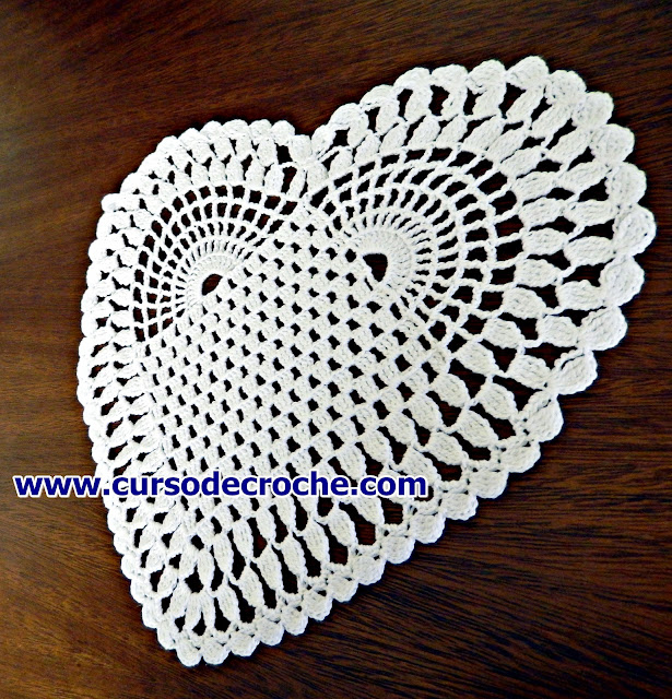 toalhas toalhinhas aprender croche coração web cursodecrochegratis loja dvd edinir-croche