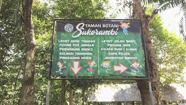 Ines Yuanta Blog >> Petunjuk arah di Taman Botani Sukorambi Salah satu petunjuk arah di Taman Botani Sukorambi