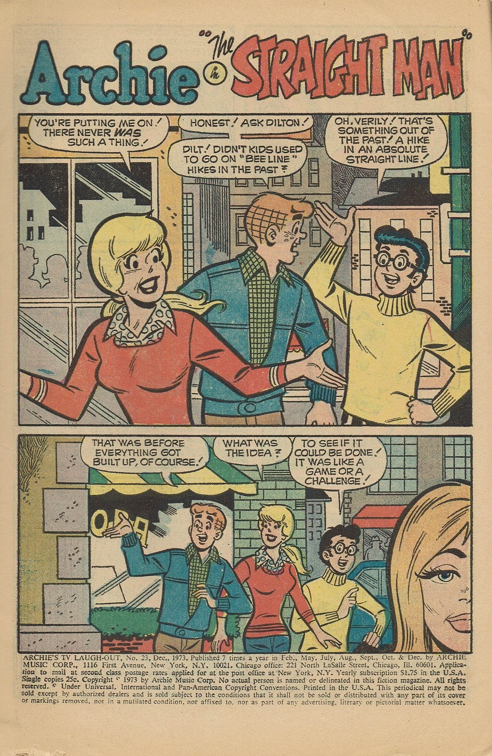 Read online Archie's TV Laugh-Out comic -  Issue #23 - 3