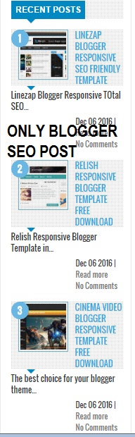 Top 15 Coolest Recent Post Widget For Blogger