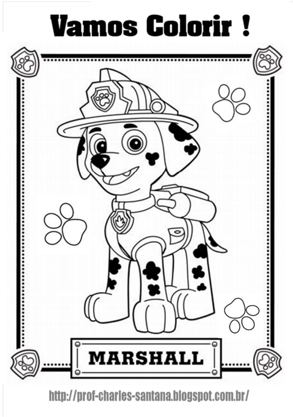 Desenhos para Colorir da Patrulha Canina  Patrulha canina para colorir,  Desenho animado patrulha canina, Patrulha canina desenho