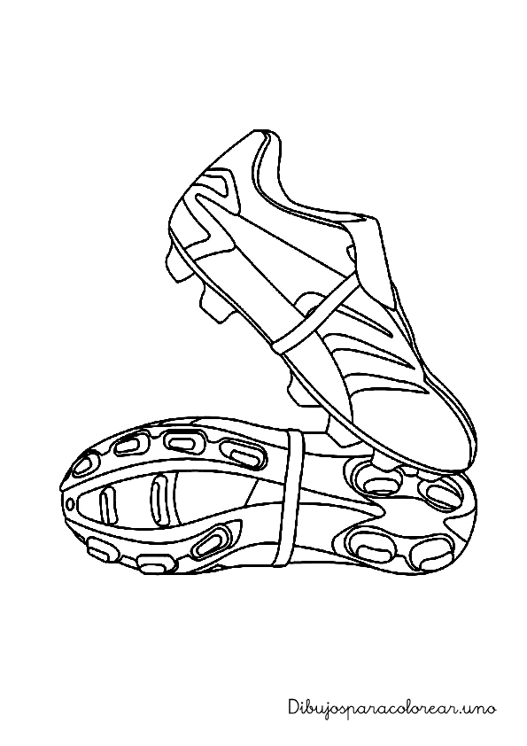 Dibujos para colorear botas de fútbol Dibujos para colorear botas de fútbol