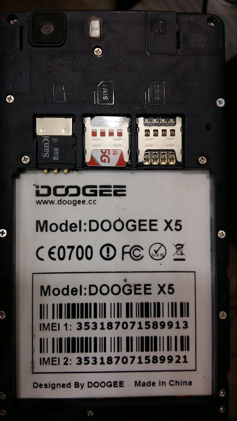 flash doogee x5 mt6580