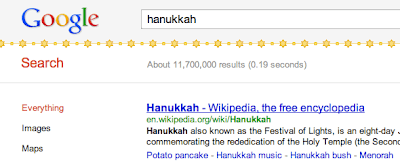 Google Hanukkah Jewish Stars