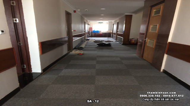 thảm gạch SA-12 thảm gạch đế cao su màu xám