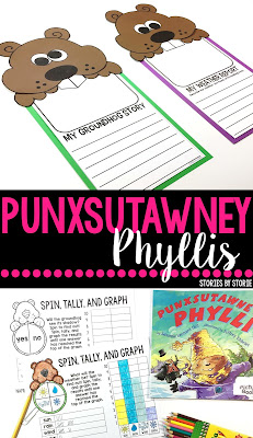 Are you getting ready to read Punxsutawney Phyllis? Here are a handful of activities and a fun writing craft to pair with this book, which is also known as Wake Up, Groundhog!