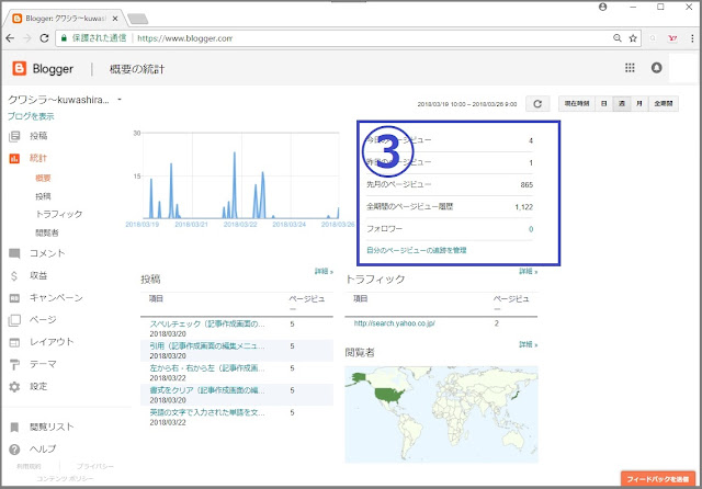 Bloggerで始める無料ブログ:ブログの管理メニューの説明【無料ブログBloggerの使い方とカスタマイズ方法】