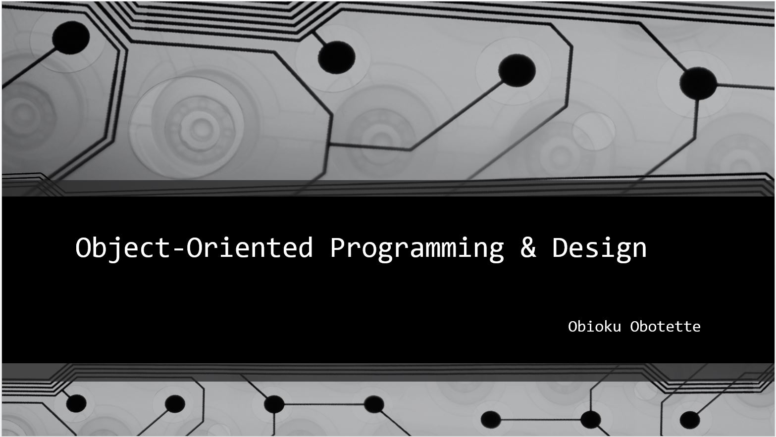 My Thoughts: PowerPoint Presentation on Object Oriented Design