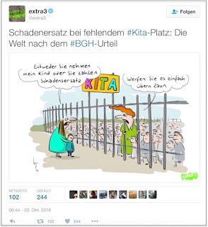 Foto: Screenshot eines Tweets von Extra 3 am 20.10.2016