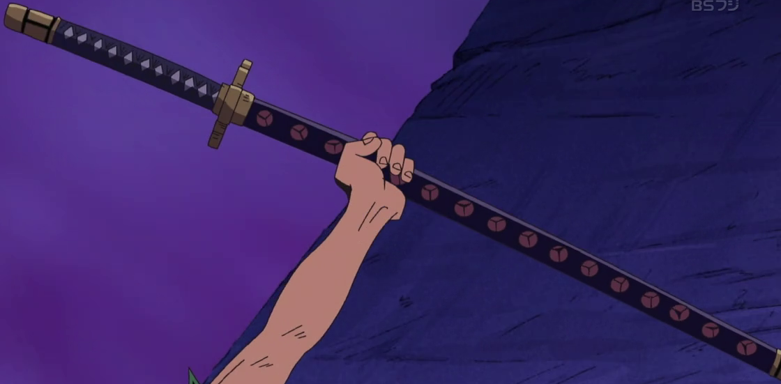 ZORO SWORD SHUSUI IS MADE OUT OF THE SAME MATERIAL AS THE PONEGLYPHS