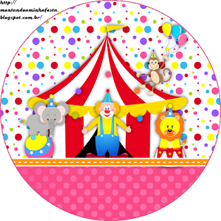 El Circo Especial Niñas: Toppers y Wrappers para Cupcakes para Imprimir Gratis. 