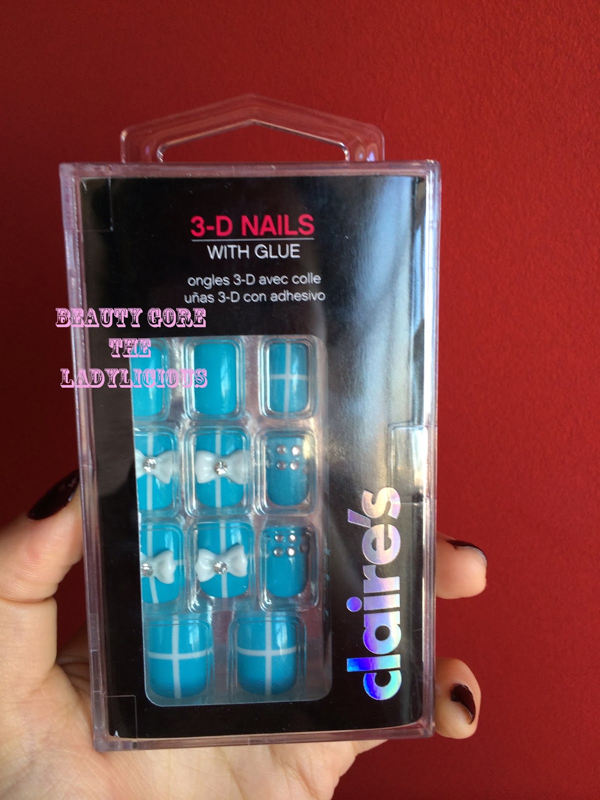 Beauty Gore the Ladylicious İnceleme Claire's 3D Nails Takmak Tırnak