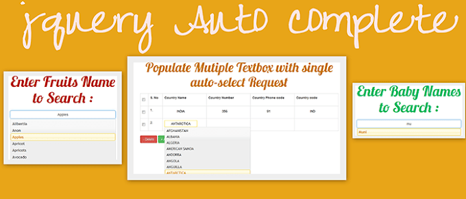 jQuery Autocomplete Search using Ajax, MySQL and PHP