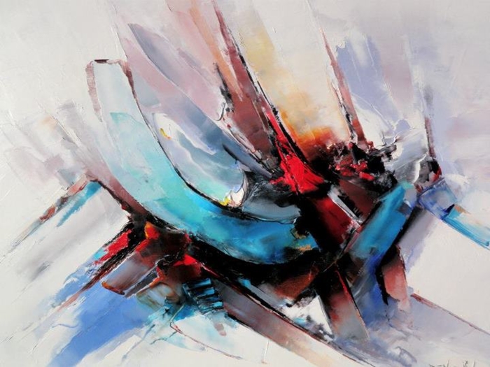 Daniel Densborn 1946 | French Abstract Knife painter Daniel Densborn 1946 | French Abstract Knife painter