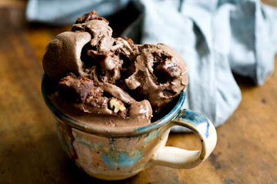 Mexican chocolate brownie ice cream