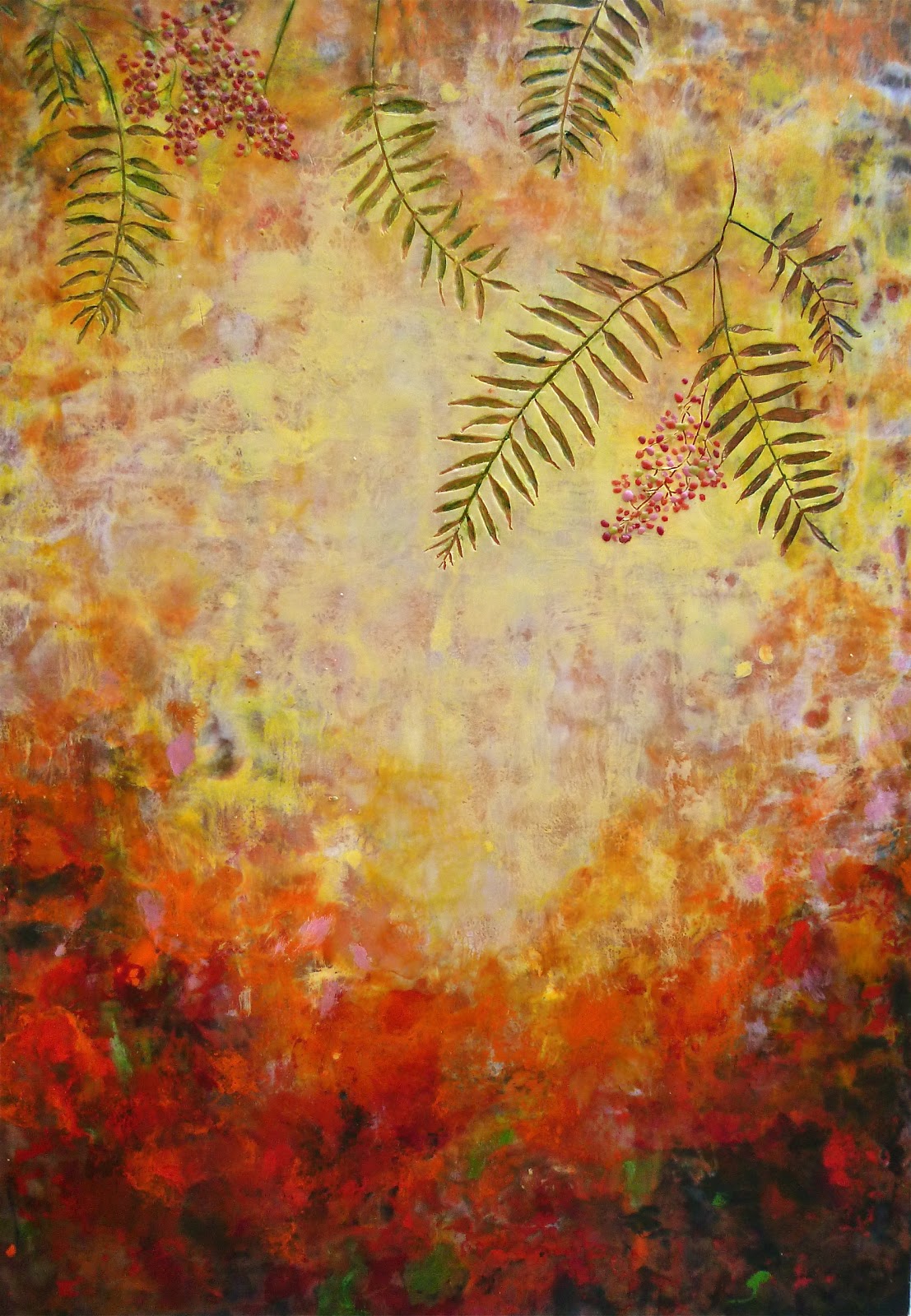 60 Years of Making Art: finished encaustic painting