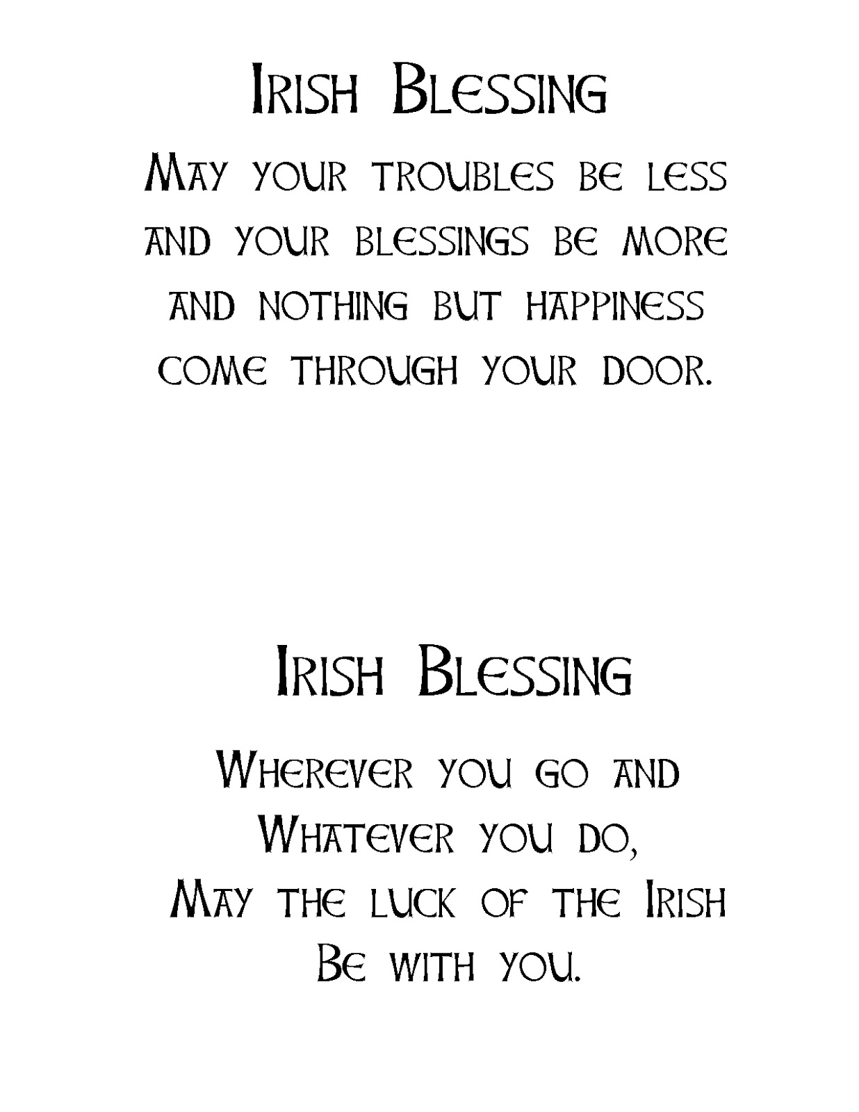 Free Printable Irish Sayings Miss Kopy Kat Free Printable Irish Sayings Miss Kopy Kat