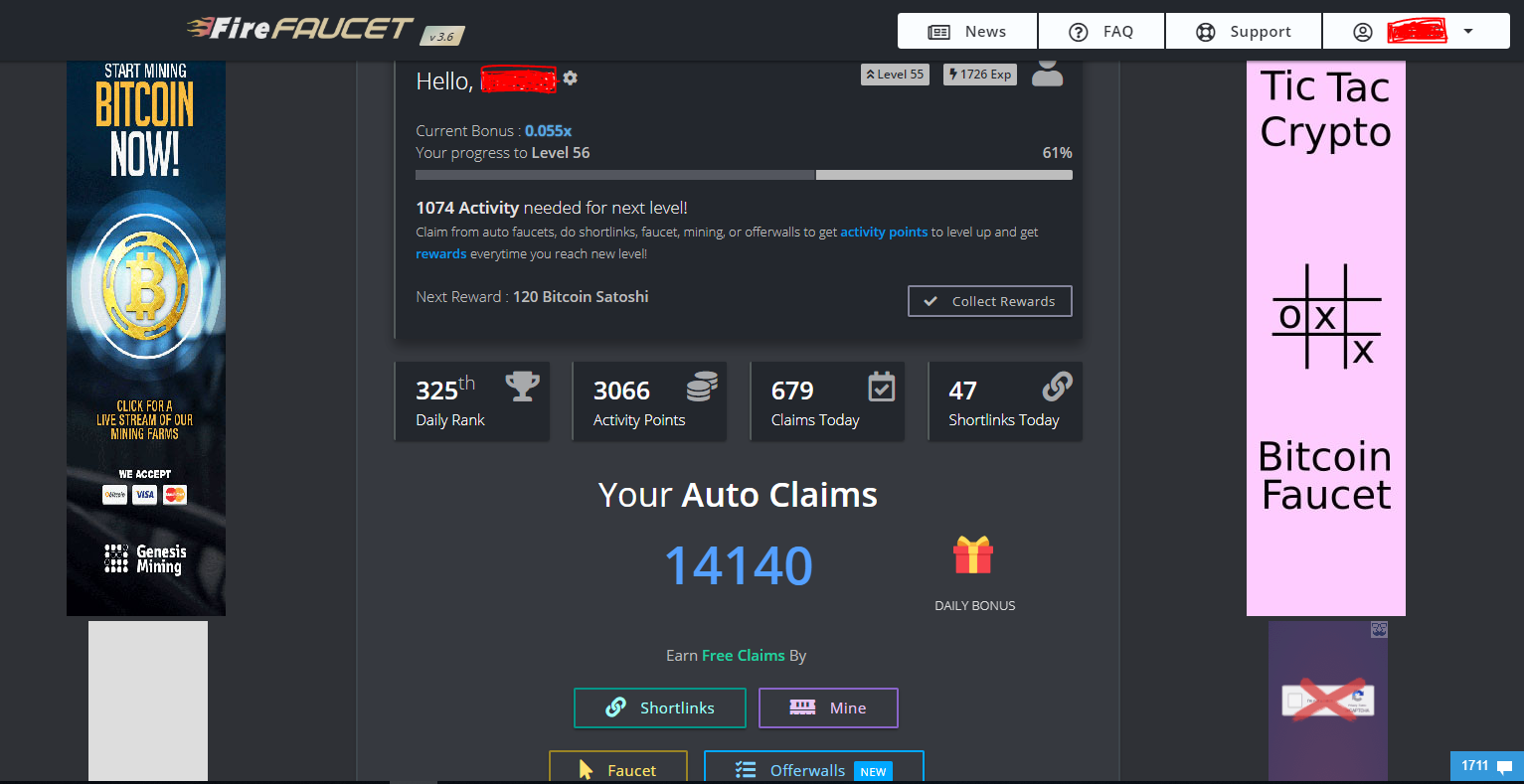 FireFaucet.win review, step by step working with payment proofs (Auto