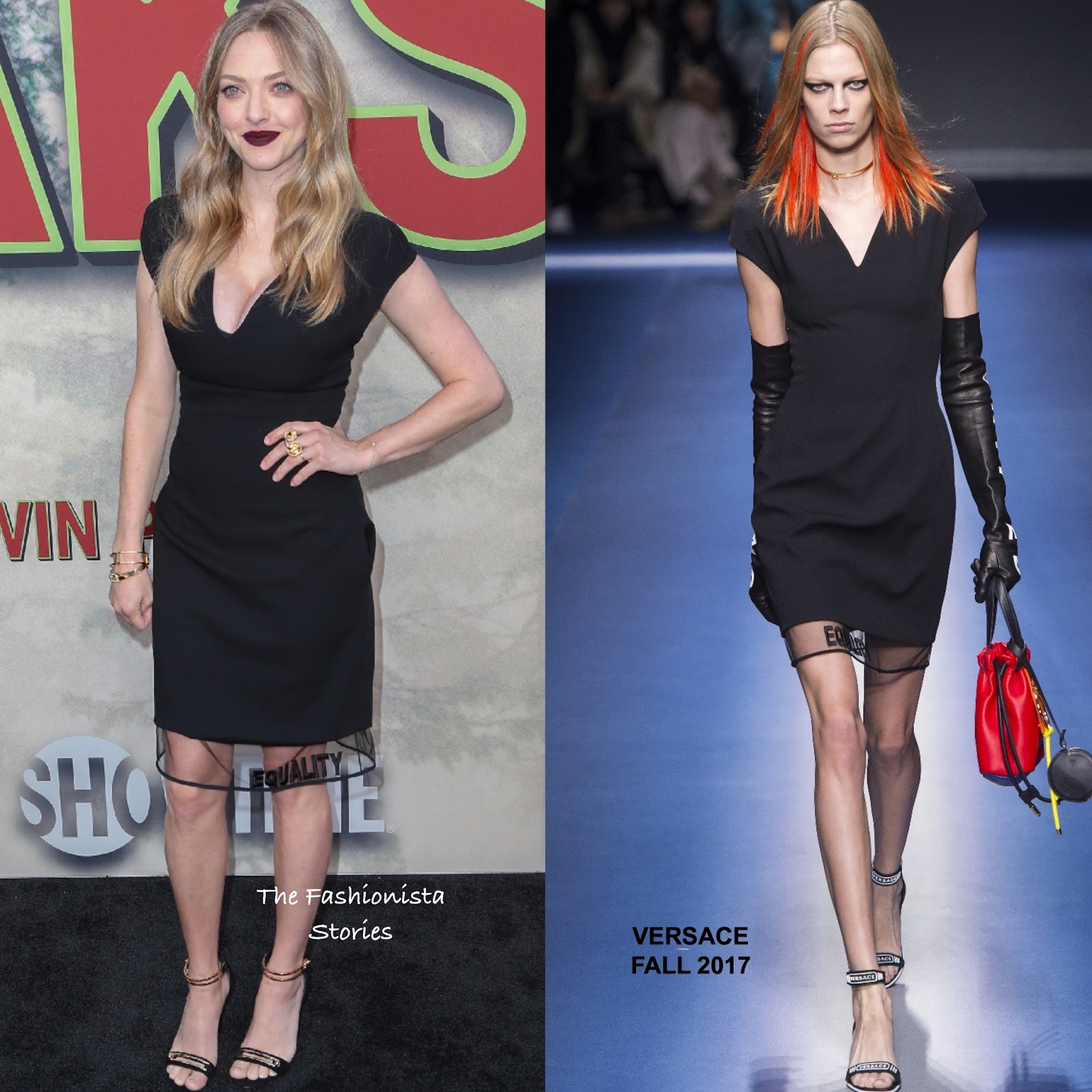 Amanda Seyfried In Versace At The Twin Peaks La Premiere