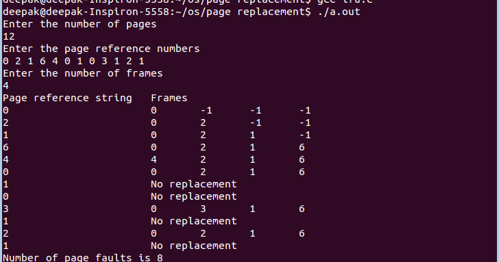 Lab programs for CSE Students: C program for LFU page replacement algorithm