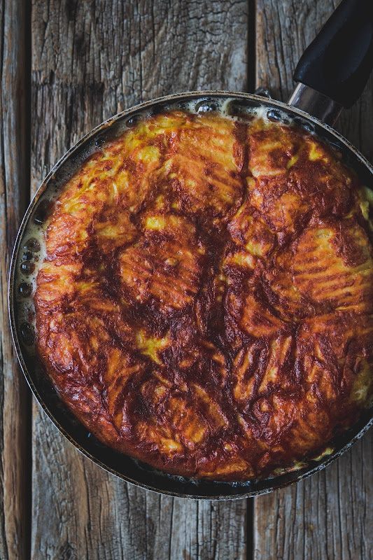 Milk and Honey Potato Chip Tortilla with Sriracha Mayo