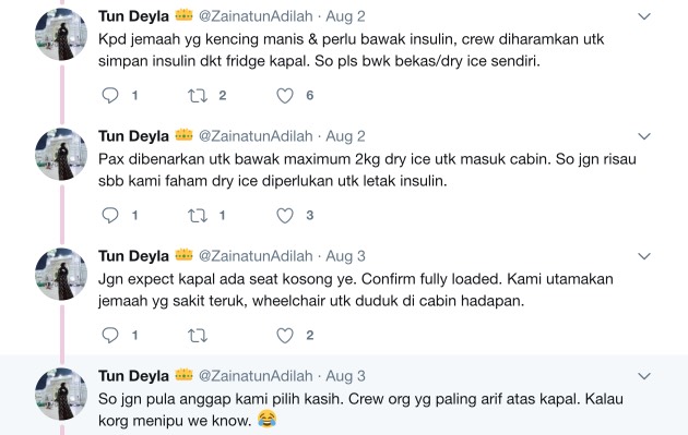 Pax Haji Malaysia Tolang Jangan Demand - Pramugari Pax Haji Malaysia Tolang Jangan Demand - Pramugari