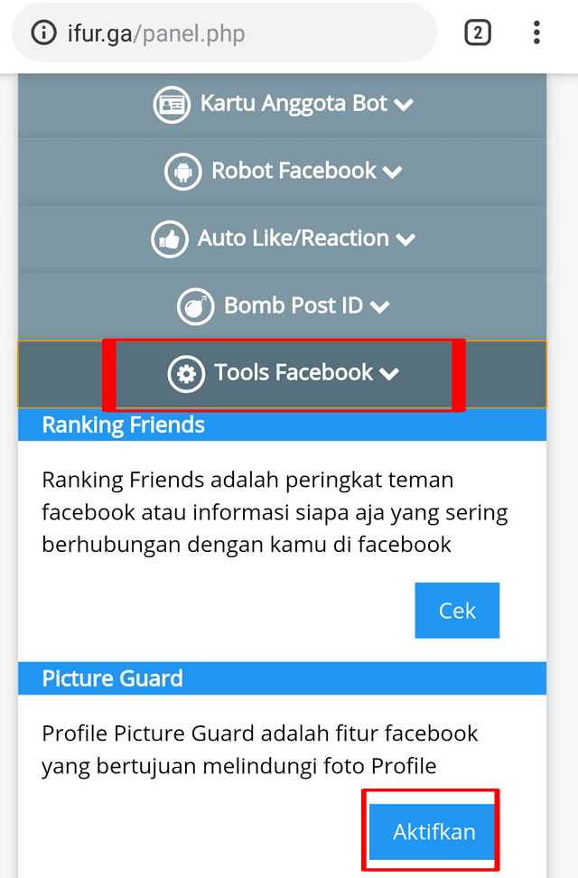 Cara memasang profil guard di Facebook dengan mudah