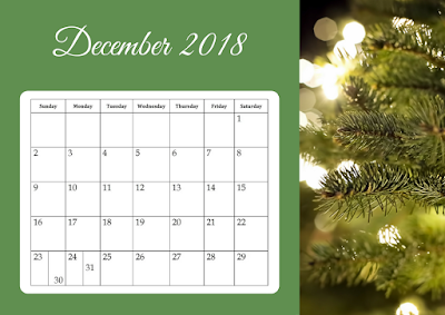 2018 Calendar - free printable 2018 Calendar - free printable