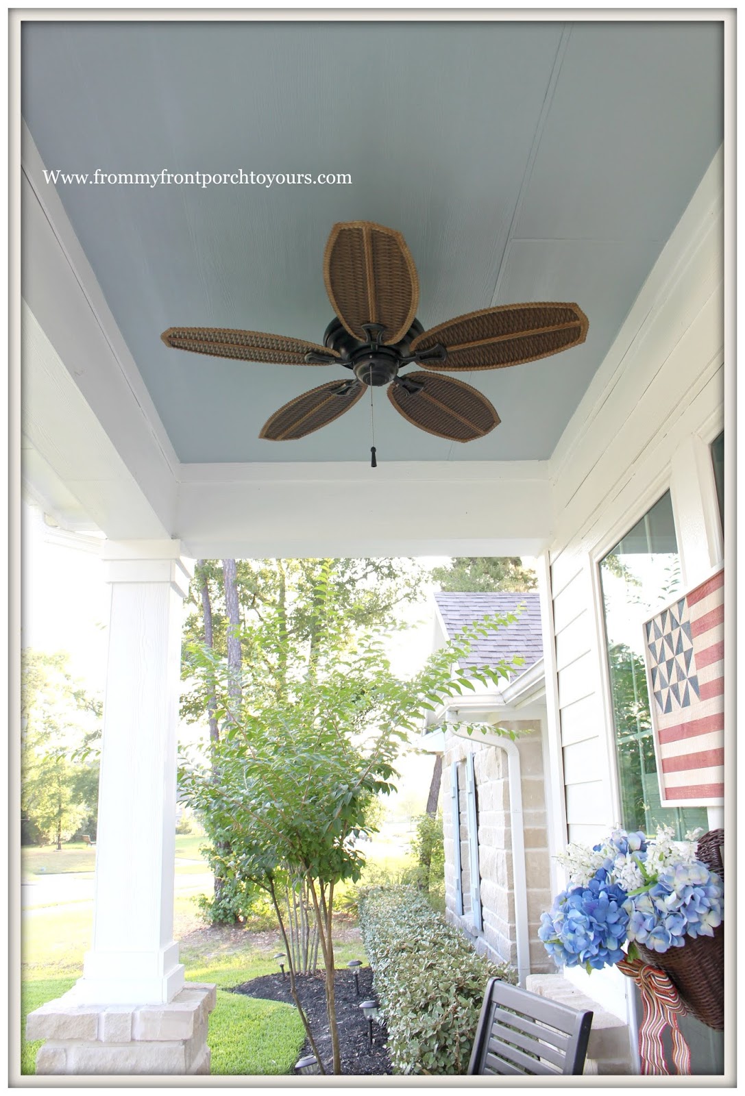 From My Front Porch To Yours Porch Ceiling Makeover Haint Blue