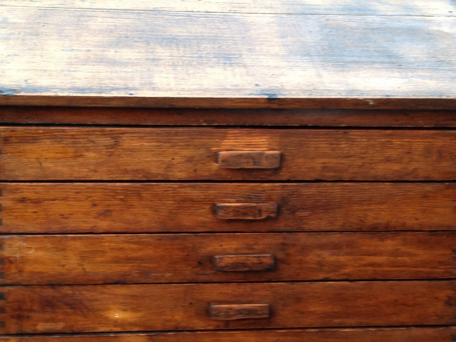 Nook Vintage Timber Map Plan Drawers