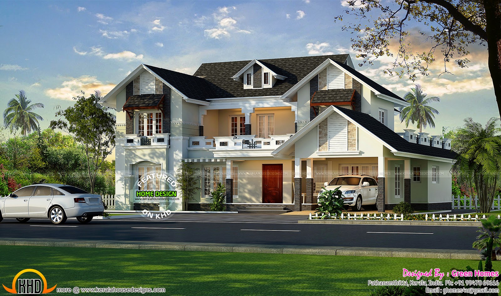 Very beautiful European model house - Kerala home design and floor ...
