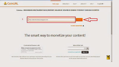 Panduan lengkap Cara Daftar di CoinUrl "Free Bitcoin Publisher dan Penyingkat Url " Panduan lengkap Cara Daftar di CoinUrl "Free Bitcoin Publisher dan Penyingkat Url "