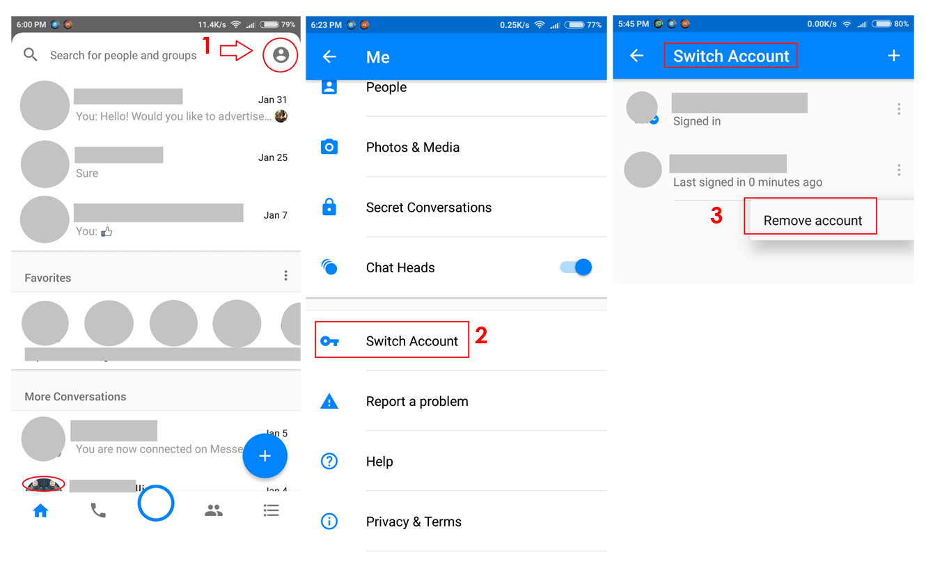 Update: How to add multiple account, switch account and remove account