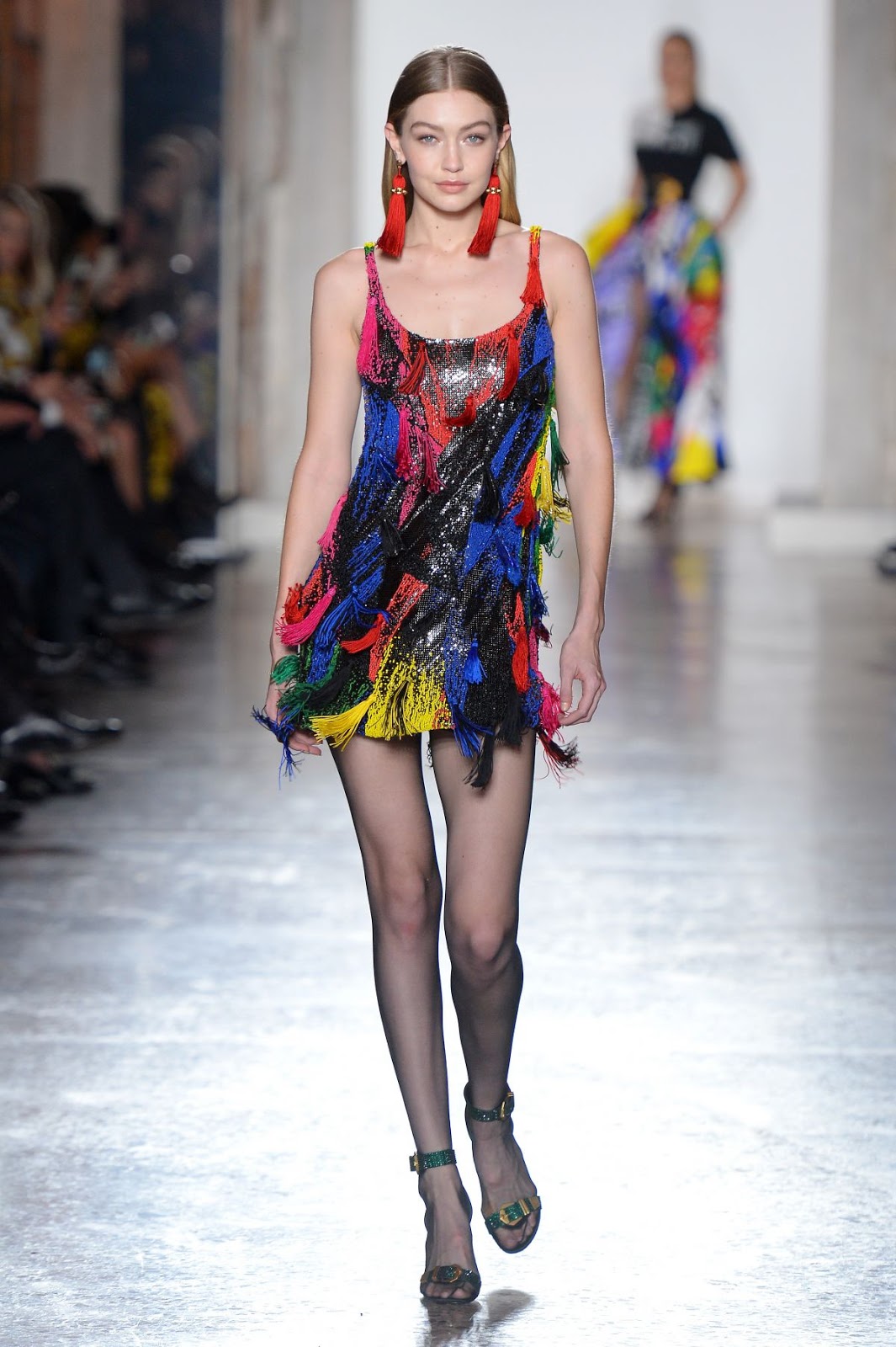 Model Crush Gigi Hadid walks Versace Runway