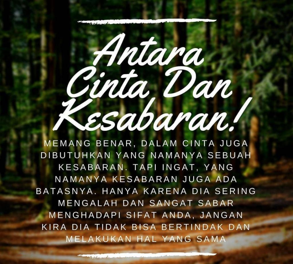 Gambar Kata Kata Sabar Ada Batasnya Status Baper Terkini