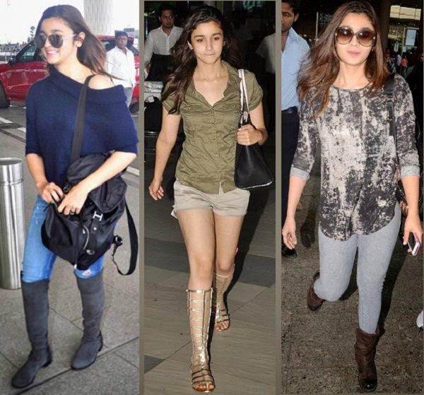 Alia bhatt travel fashionably