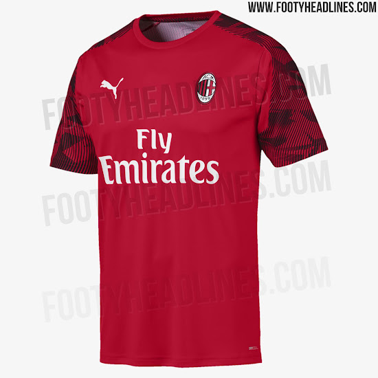 ac milan training jersey