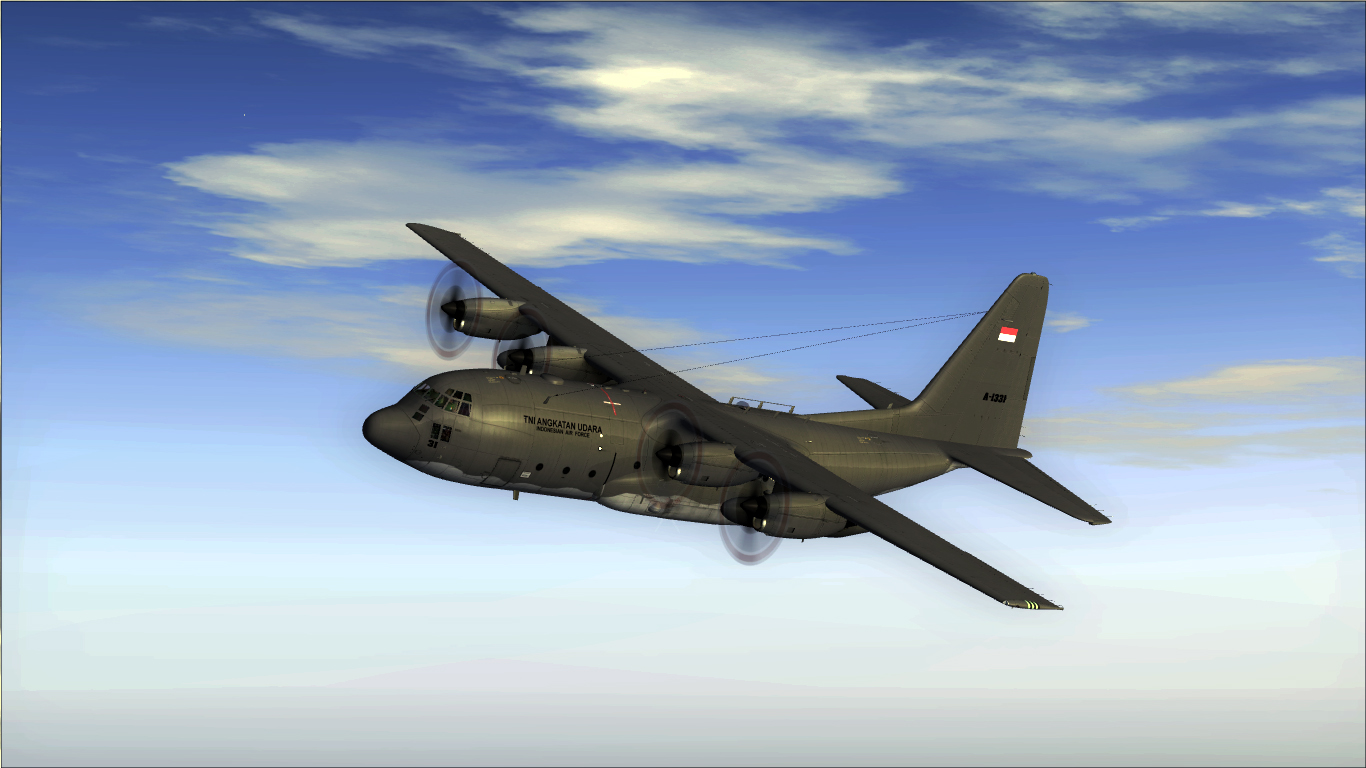 Captainsim Herculess C-130H TNI AU A-1331 Livery FSX ...